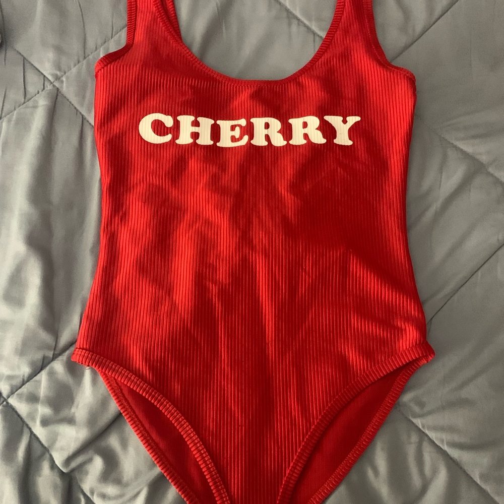 Cherry red bodysuit